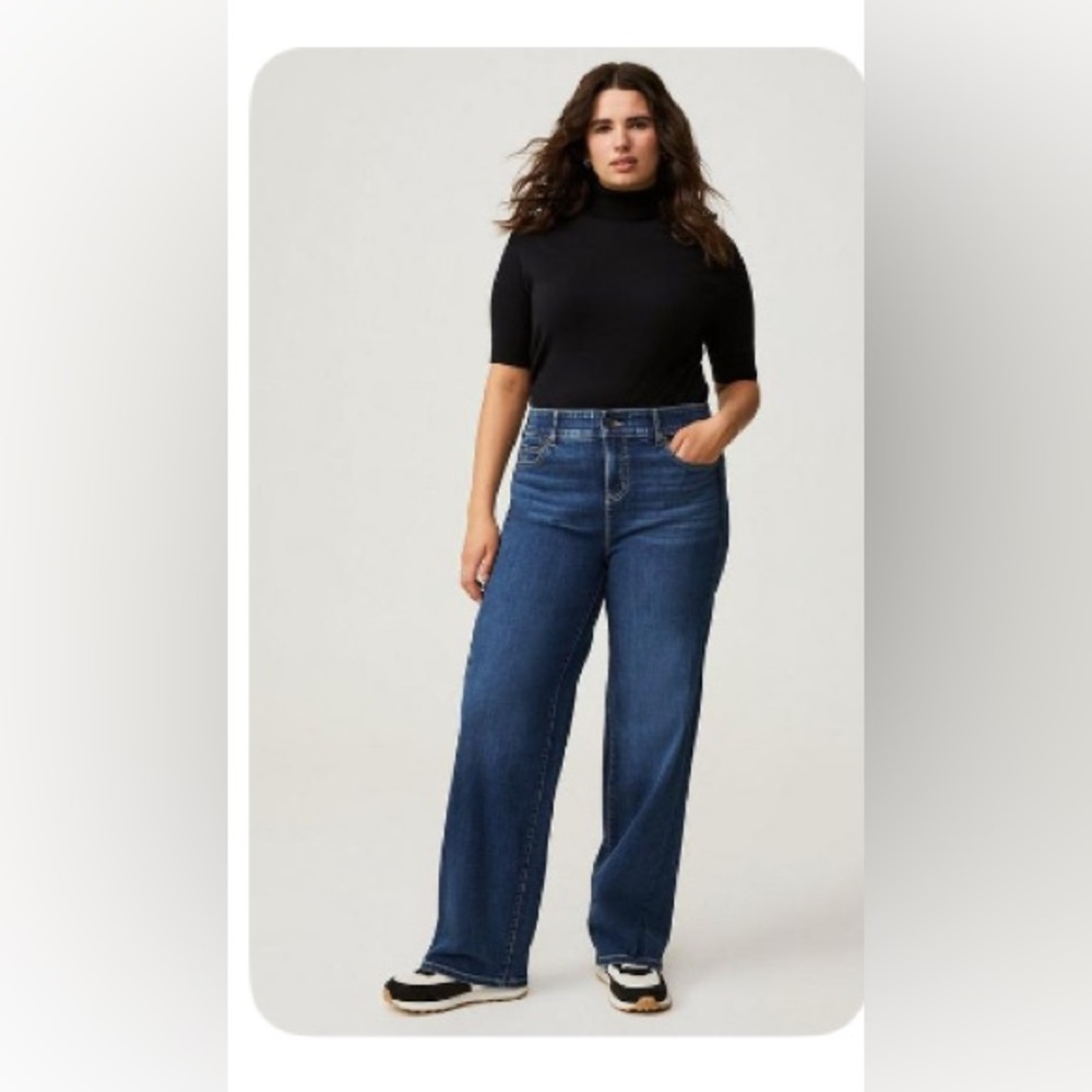 Torrid Bombshell Wide Leg High Rise Jeans
